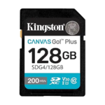 SD card Kingston 128 GB SDG4/128GB  SDXC,r/w:200/160MB/s, DSLRs, mirrorless cameras, 4K video