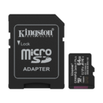 Micro SD card Kingston 64 GB SDCS3/64GB  Class10 Canvas Select Plus SD adapter;100MBs Read,Class 10 UHS-I