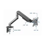 NOSAČ ZA MONITOR GEMBIRD MA-DA1-05, montaža na stol, (tilting, swivel), 17”-32”, up to 9 kg - Image 8