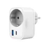 USB punjač Type-C + USB-A + shuko, 3A, white GEMBIRD, TA-ACPDQC20-01-W