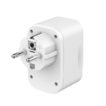 USB punjač Type-C + USB-A + shuko, 3A, white GEMBIRD, TA-ACPDQC20-01-W - Image 3