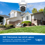 TP-Link Tapo C530WS Outdoor Pan/Tilt Security Wi-Fi Camera, 3K 5MP (2880x1620), 2.4 GHz, 2 x External Antennas, 1 x Ethernet Port, TAPO-C530WS - Image 6