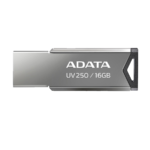 USB Memory stick Adata 16GB UV250 2.0 Silver Metal Style AUV250-16G-RBK