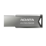 USB Memory stick Adata 64GB UV250 2.0 Silver Metal Style AUV250-64G-RBK