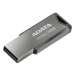 USB Memory stick Adata 64GB UV250 2.0 Silver Metal Style AUV250-64G-RBK - Image 3