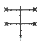 NOSAČ ZA ČETRI MONITORA GEMBIRD MA-D4-01, montaža na stol, (tilting, swivel), 13”-32”, up to 10 kg
