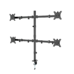 NOSAČ ZA ČETRI MONITORA GEMBIRD MA-D4-01, montaža na stol, (tilting, swivel), 13”-32”, up to 10 kg - Image 2