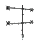 NOSAČ ZA ČETRI MONITORA GEMBIRD MA-D4-01, montaža na stol, (tilting, swivel), 13”-32”, up to 10 kg - Image 3