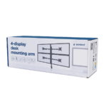 NOSAČ ZA ČETRI MONITORA GEMBIRD MA-D4-01, montaža na stol, (tilting, swivel), 13”-32”, up to 10 kg - Image 6