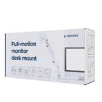 NOSAČ ZA MONITOR GEMBIRD MA-DA1-04-W, montaža na stol, (tilting, swivel), 17”-32”, up to 10 kg, white - Image 5