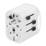 Univerzalni strujni adapter za sve zemlje + USB + Type-C punjač GEMBIRD, 20 W, white, TPA-EU2A1C15-01-W - Image 4