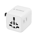 Univerzalni strujni adapter za sve zemlje GEMBIRD, 20 W, white, TPA-INT-01-W