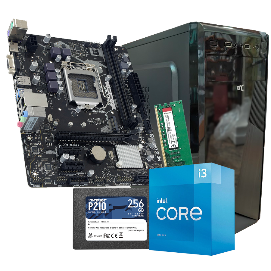 0138965_gnc-office-win-11-pro-i3-10105-370ghz-mb-h510-ram-8gb-ddr4-ssd-25-240gb-kuciste-sa-napajanjem-500w-2 GNC OFFICE WIN 11 PRO i3-10105 3.70GHz, MB H510, RAM 8GB DDR4, SSD 2,5 240GB , Kućište sa napajanjem 500W, 2Y - Image 1