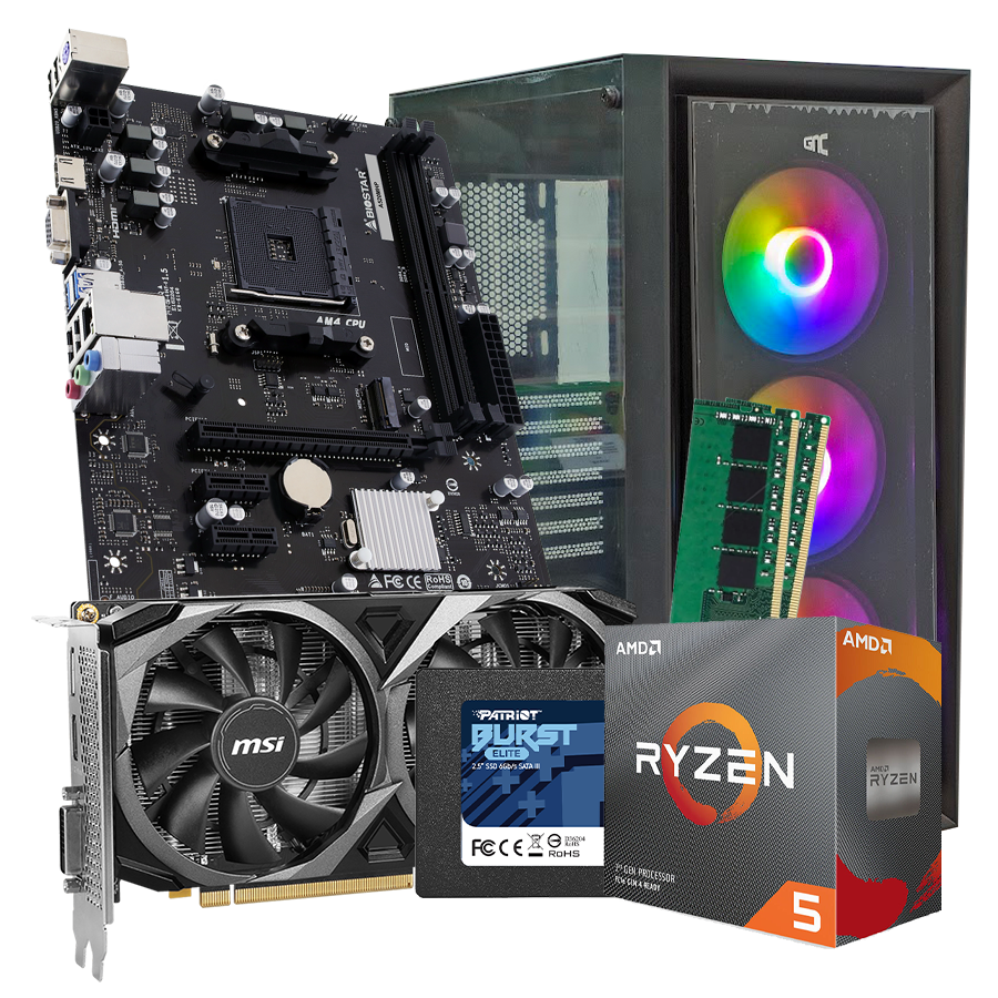 0138985_gnc-gamer-super-naturale-iii-ryzen-5-3600-42ghz-mb-b550-ram-16gb-ddr4-3200mhz-ssd-480gb-gtx-3050-8gb GNC GAMER SUPER NATURALE III Ryzen 5 3600 4.2GHz, MB B550, RAM 16GB DDR4 3200MHZ, SSD 480GB, GTX 3050 8GB, no OS, 2y - Image 1