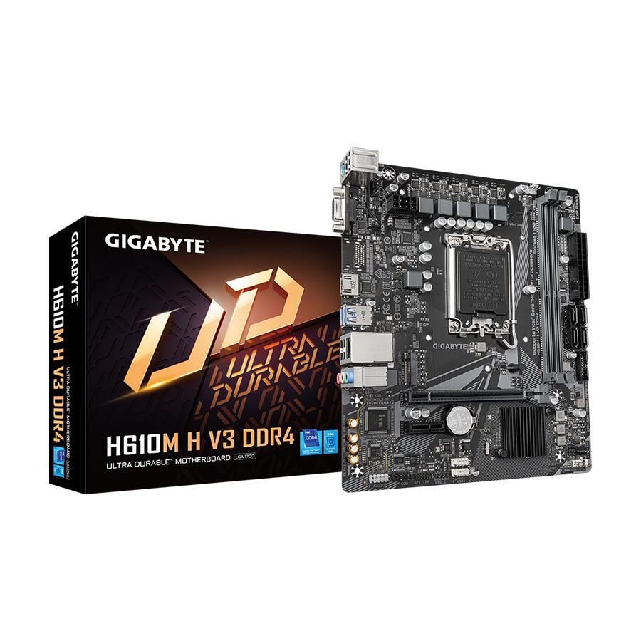 0139036_gigabyte-mb-h610m-h-v3-ddr4-lga1700-2xddr4-m2-4xsata-6xusb-vga-hdmi-matx Gigabyte MB H610M H V3 DDR4 LGA1700; 2xDDR4; M.2, 4xSATA 6xUSB; VGA, HDMI; mATX - Image 1