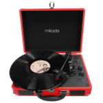 Gramofon Mikado Nostalgia MN-P317 Red Turntable + Rca + Bluetooth Supported Music Box, 23651 - Image 4