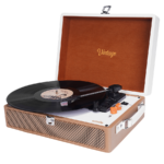 Gramofon UMIE Vintage UM-P353 Turntable Music Box with Bluetooth and 3.5mm AUXIN & RCAO Support, 37925