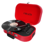 Gramofon Mikado Nostalgia MN-101 Pickup Red Usb + RCA + Bluetooth Supported Music Box, 22357