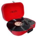 Gramofon Mikado Nostalgia MN-101 Pickup Red Usb + RCA + Bluetooth Supported Music Box, 22357 - Image 3