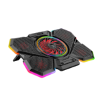 Postolje za notebook gaming Rampage S47 COOLFLOW 5 Pieces Red LED Fan, 10-17", 40526