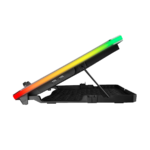 Postolje za notebook gaming Rampage AD-RC34 METAFOR Black 6 Fan RGB Illuminated 10"-19", 36312 - Image 2