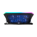 Postolje za notebook gaming Rampage AD-RC34 METAFOR Black 6 Fan RGB Illuminated 10"-19", 36312 - Image 3