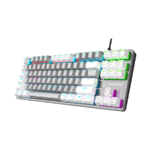 Tastatura gaming RAMPAGE Snug K14 Gray/White Red Switch Mechanical Gaming Keyboard ENGLISH Layout English Rainbow TKL, 41855 - Image 3