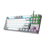 Tastatura gaming RAMPAGE SNUG K14 White/Gray Blue Switch Mechanical Gaming Keyboard ENGLISH Layout English Rainbow TKL, 41851 - Image 3