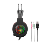 Slušalice sa mikrofonom gaming Snopy SN-GX7 CRAZY Black USB Led Microphone Headset, 31380 - Image 4