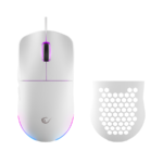 Miš gaming RAMPAGE BLINK White 7 Macro Keys RGB 12800 DPI, 40073 - Image 2