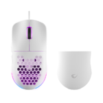 Miš gaming RAMPAGE BLINK White 7 Macro Keys RGB 12800 DPI, 40073 - Image 3