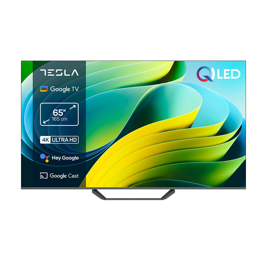 0139493_tesla-qled-tv-65-q65e655gus-uhd-google-tv-dvb-tt2css2hdmix3usbx2ci2x12w-box-zvucnici TESLA QLED TV 65" Q65E655GUS UHD Google TV, DVB-T/T2/C/S/S2;HDMIx3:USBx2:CI;2x12W Box Zvucnici - Image 1