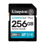 SD card Kingston 256 GB SDG4/256GB  SDXC,r/w:200/160MB/s, DSLRs, mirrorless cameras, 4K video