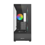 Kućište SHARKOON gaming, AK6 RGB Black ATX, ventilator 4x120mm - Image 2