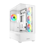 Kućište SHARKOON gaming, AK6 RGB White ATX, ventilator 4x120mm