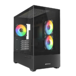 Kućište SHARKOON gaming, MK6 RGB Black mATX, ventilator 3x120mm