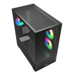Kućište SHARKOON gaming, MK6 RGB Black mATX, ventilator 3x120mm - Image 3