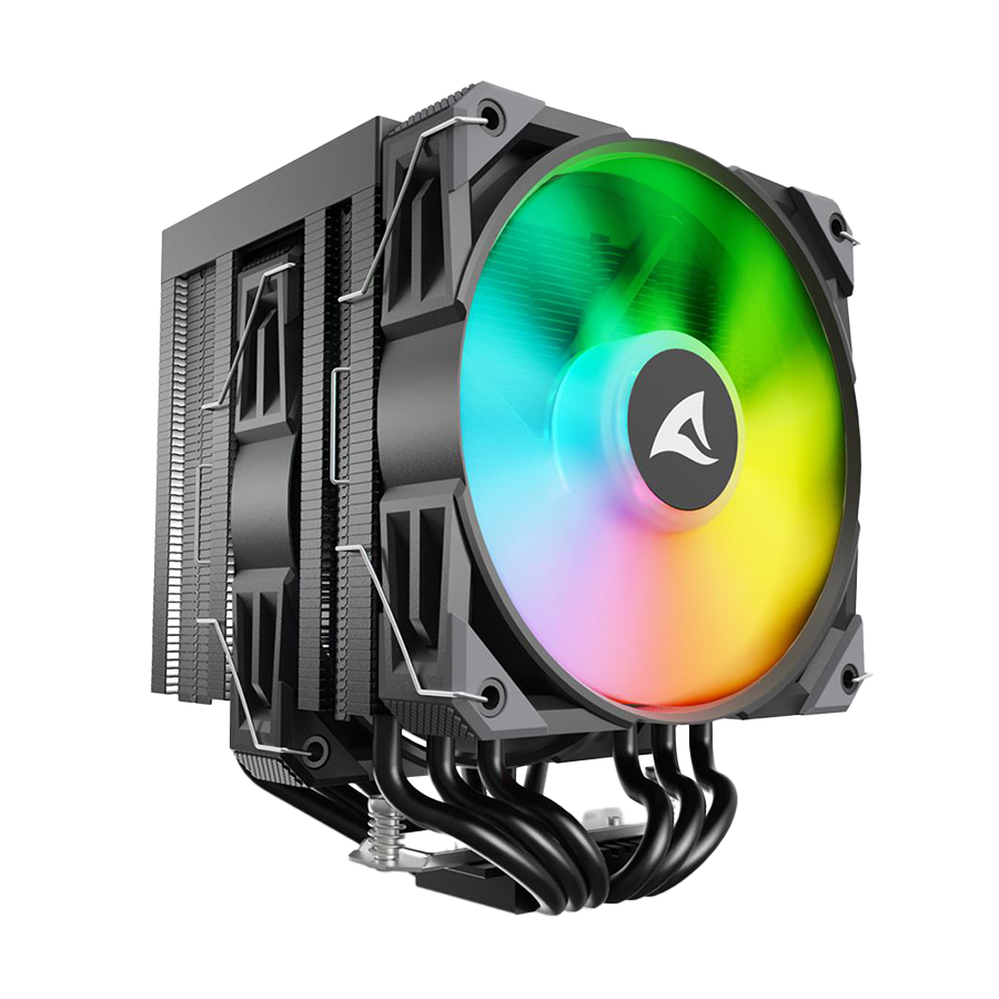 0139775_cpu-hladnjak-sharkoon-a60-rgb-black-air-cooler-intel-amd CPU hladnjak Sharkoon A60 RGB Black Air Cooler Intel AMD - Image 1