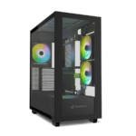 Kućište SHARKOON gaming, Rebel C60 RGB Black ATX, ventilator 4x120