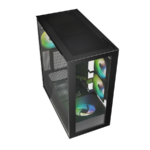 Kućište SHARKOON gaming, Rebel C60 RGB Black ATX, ventilator 4x120 - Image 3