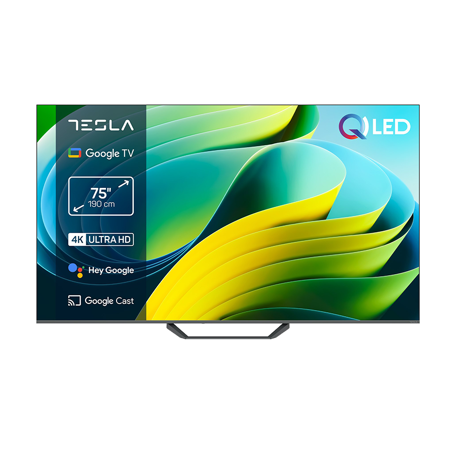 0140009_tesla-qled-tv-75-q75e655gus-uhd-google-tv-dvb-tt2css2hdmix3usbx2ci2x12w-box-zvucnici TESLA QLED TV 75" Q75E655GUS UHD Google TV, DVB-T/T2/C/S/S2;HDMIx3:USBx2:CI;2x12W Box Zvucnici - Image 1