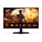 MONITOR AOC Gaming Q27G42XE 27" Fast IPS, 2560x1440, 180Hz, 0.5ms (MPRT) / 1ms (GtG), 1000:1, Adaptive Sync, G-Sync Compatible, HDR10, 2xHDMI 2.0, 1xD