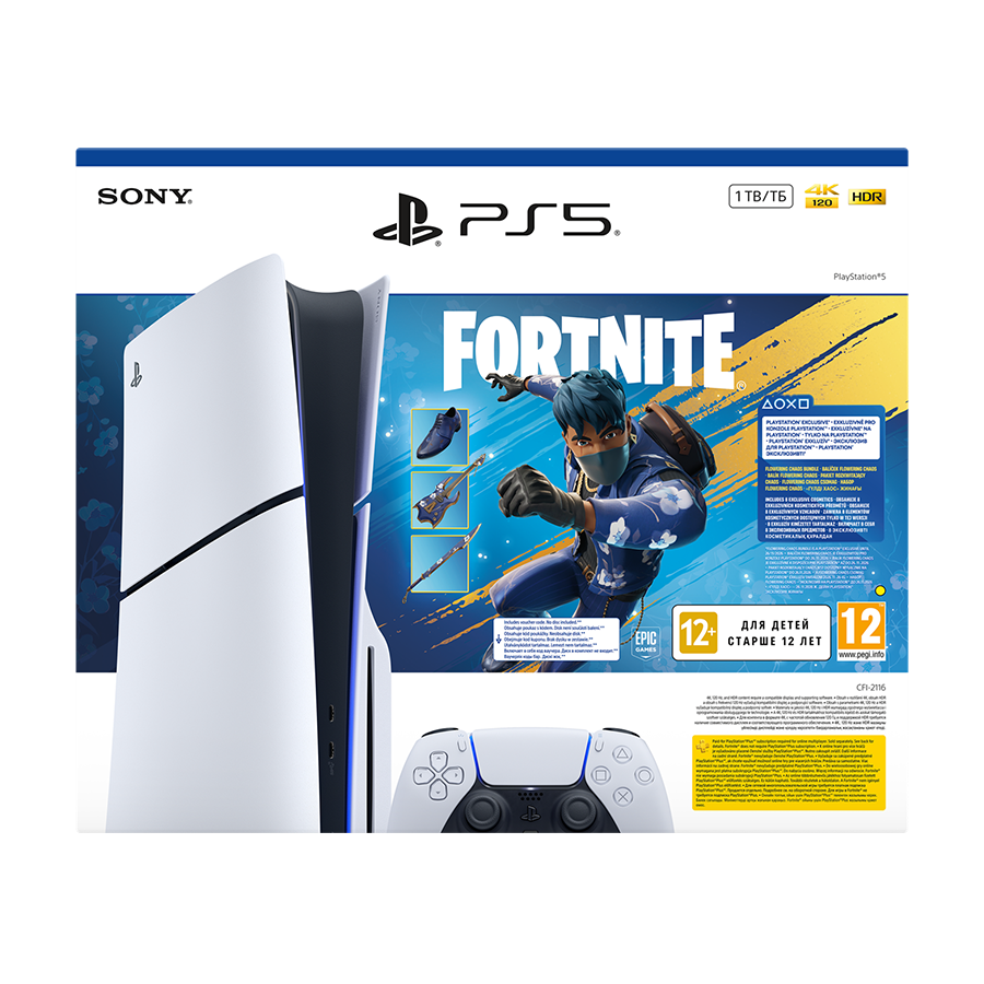 0141047_playstation-5-slim-e-chassis-fortnite-flowering-chaos-vch-1000049837-disk-ver1tb PlayStation 5 Slim E chassis + Fortnite Flowering Chaos VCH 1000049837 (disk ver.1TB) - Image 1