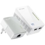 TP-Link TL-WPA4220 KIT AV600 Powerline Wi-FI  KIT,300Mbps at 2.4GHz,802.11b/g/n, 600Mbps Powerline,HomePlug AV,2 Fast Ports,Plug and Play, Wi-Fi Clone/ Wi-Fi On(OFF) Button, Pair Button, Reset Button,Twin Pack(1* TL-PA4010 & 1*TL-WPA4220)
