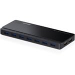 7 ports USB 3.0 Hub with 2 power charge ports (2.4A Max), Desktop, a 12V/4A power adapter included
