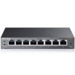 TP-Link TL-SG108PE 8-Port Gigabit Desktop PoE+ Easy Smart Switch, 8 Gigabit RJ45 ports including 4 PoE+ ports, 64W PoE Power supply, MTU/Port/Tag-based VLAN, QoS, IGMP Snooping, PoE Auto Recovery, PD Detection,Intelligent Power Management,steel case