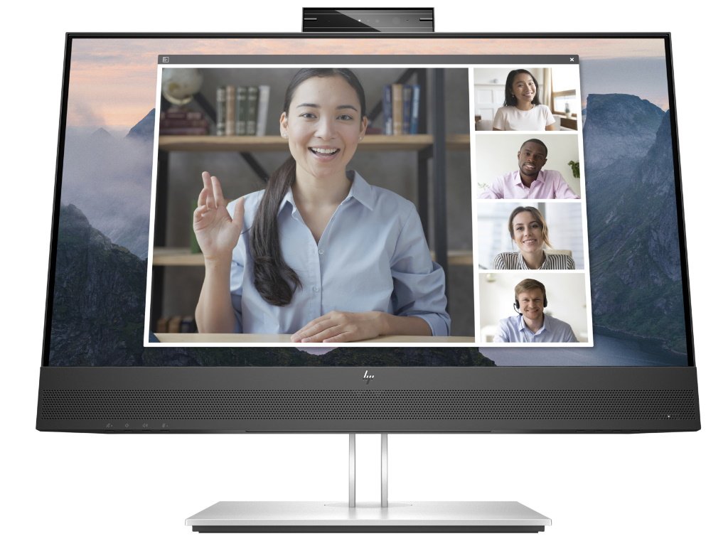 HP E24mv G4 FHD ConferenCe mon23,8",IPS,250cd,5ms,VGA,HDMI,DP,Webcam,4x USB 3.1, speakers, Height HP E24mv G4 FHD ConferenCe mon23,8",IPS,250cd,5ms,VGA,HDMI,DP,Webcam,4x USB 3.1, speakers, Height - Image 1