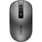CANYON MW-18, 2.4GHz Wireless Rechargeable Mouse with Pixart sensor, 4keys, Silent switch for right/left keys,DPI: 800/1200/1600, Max. usage 50 hours for one time full charged, 300mAh Li-poly battery, Dark grey, cable length 0.6m, 116.4*63.3*32.3mm, 0.075kg