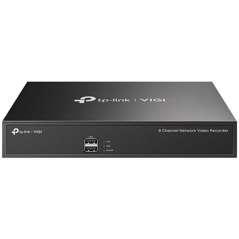 TP-Link VIGI NVR1008H 8 Channel Network Video Recorder,H.265+/H.265/H.264+/H.264, Up to 5MP resolution, 80 Mbps Incoming Bandwidth, 1× SATA Interface(up to 10 TB), 2× USB 2.0, 1× VGA port, 1× HDMI port, Two-Way Audio,ONVIF Remote Monitoring,VIGI App TP-Link VIGI NVR1008H 8 Channel Network Video Recorder,H.265+/H.265/H.264+/H.264, Up to 5MP resolution, 80 Mbps Incoming Bandwidth, 1× SATA Interface(up to 10 TB), 2× USB 2.0, 1× VGA port, 1× HDMI port, Two-Way Audio,ONVIF Remote Monitoring,VIGI App - Image 1