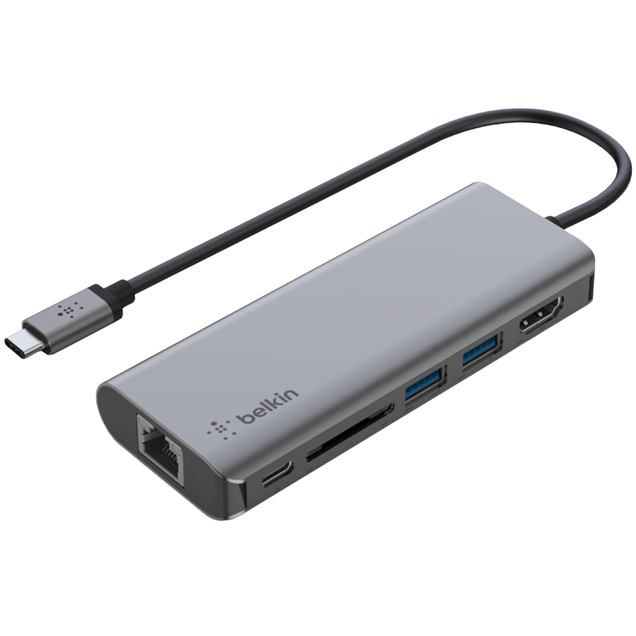 BELKIN USB-C 6-IN-1 MULTIPORT ADAPTER BELKIN USB-C 6-IN-1 MULTIPORT ADAPTER - Image 1